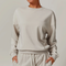 Women's 2-Piece Crewneck Top and Long Mid Rise Sports Pants Set